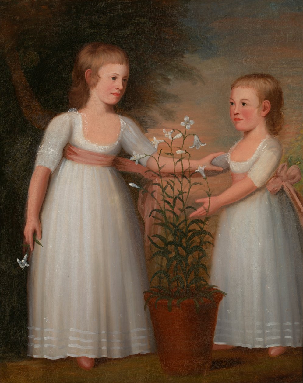 Dzieci Davisów (Eliza Cheever Davis i John Derby Davis) autorstwa Edward Savage
