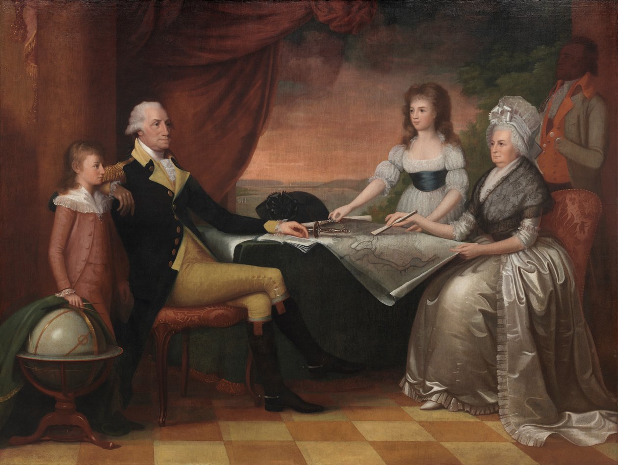 Rodzina Washingtonów autorstwa Edward Savage