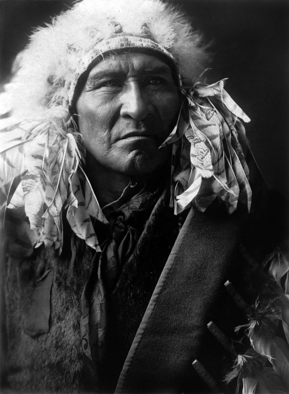 Chleb, indian Apsaroke, ok. 1908, fot. Edward S. Curtis autorstwa Edward Sheriff Curtis