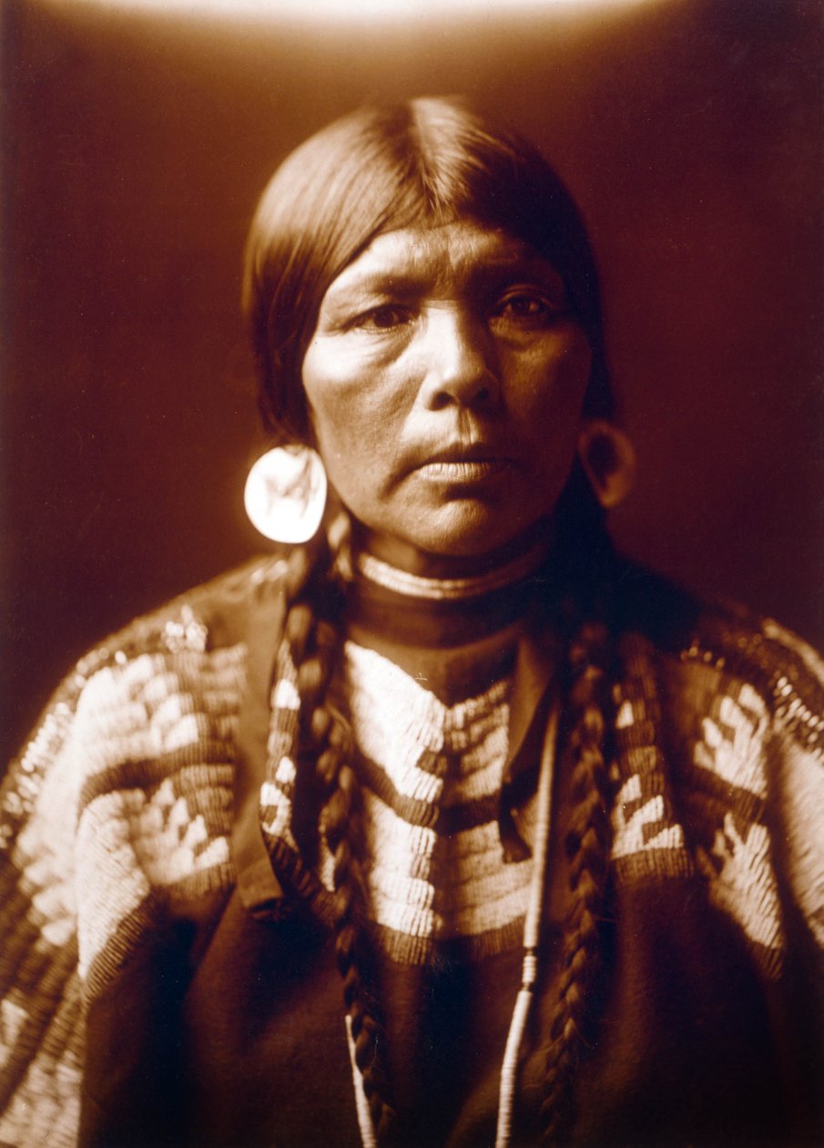 Hinduska Żona Ow High, ok. 1905, fot. Edward S. Curtis autorstwa Edward Sheriff Curtis