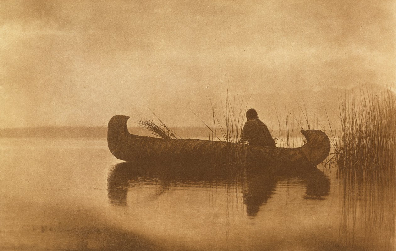 Łowca kaczek Kutenai autorstwa Edward Sheriff Curtis