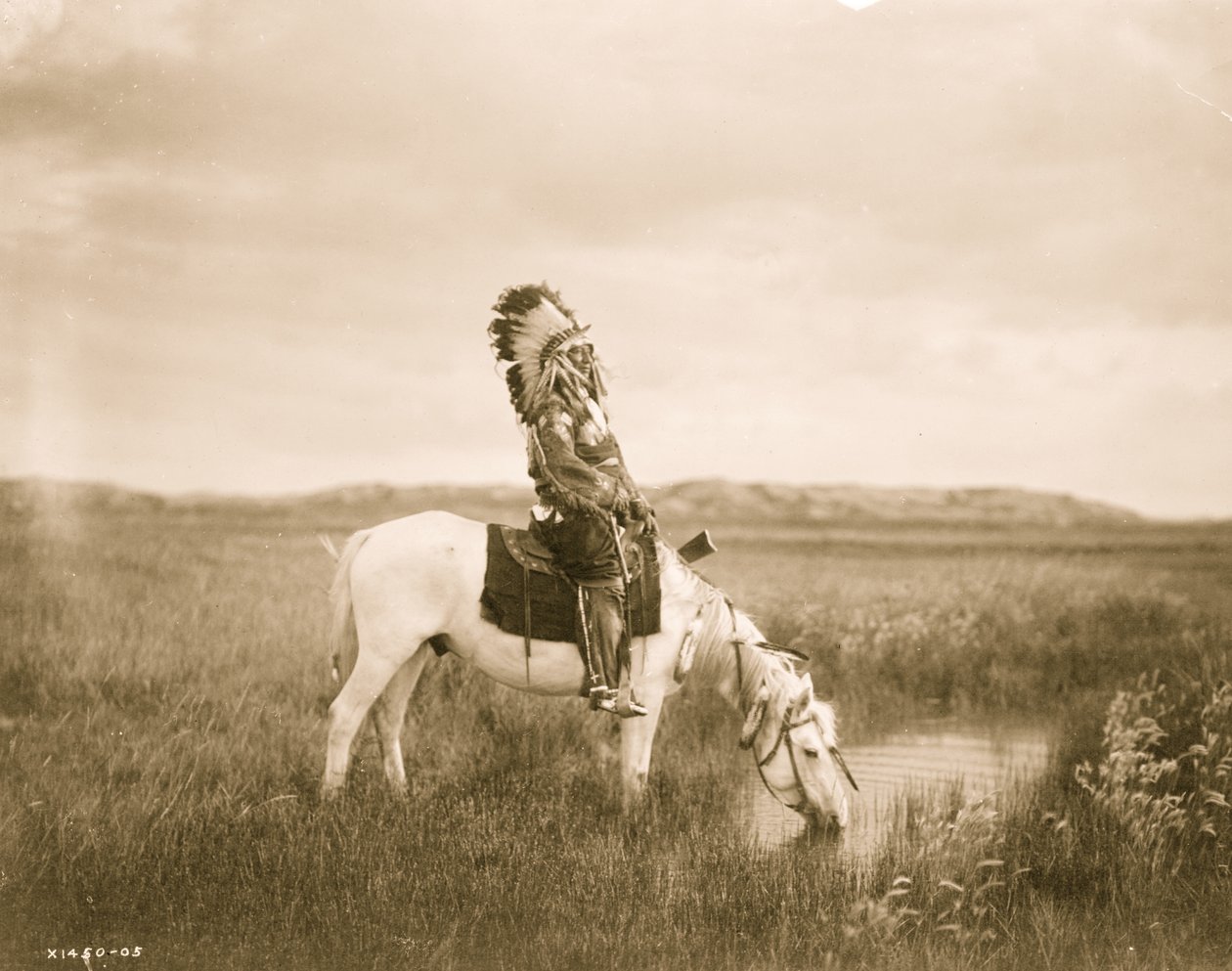 Oaza w Badlands 1905 (zdjęcie) autorstwa Edward Sheriff Curtis