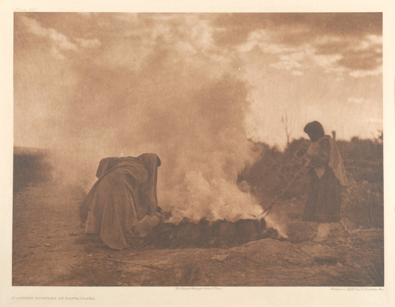 Wypalarki do ceramiki w Santa Clara autorstwa Edward Sheriff Curtis