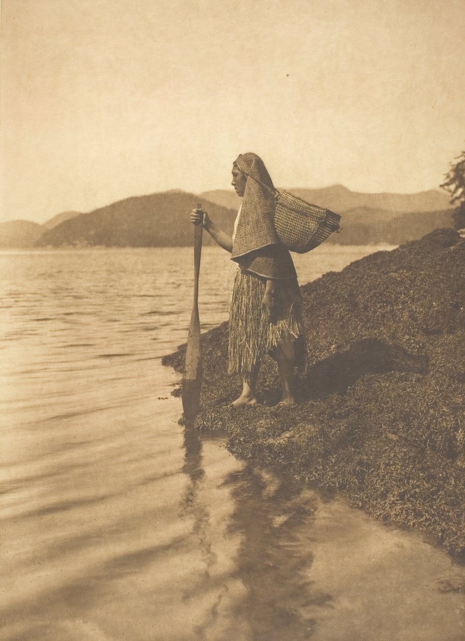 Zbieracz wodorostów, 1915. autorstwa Edward Sheriff Curtis
