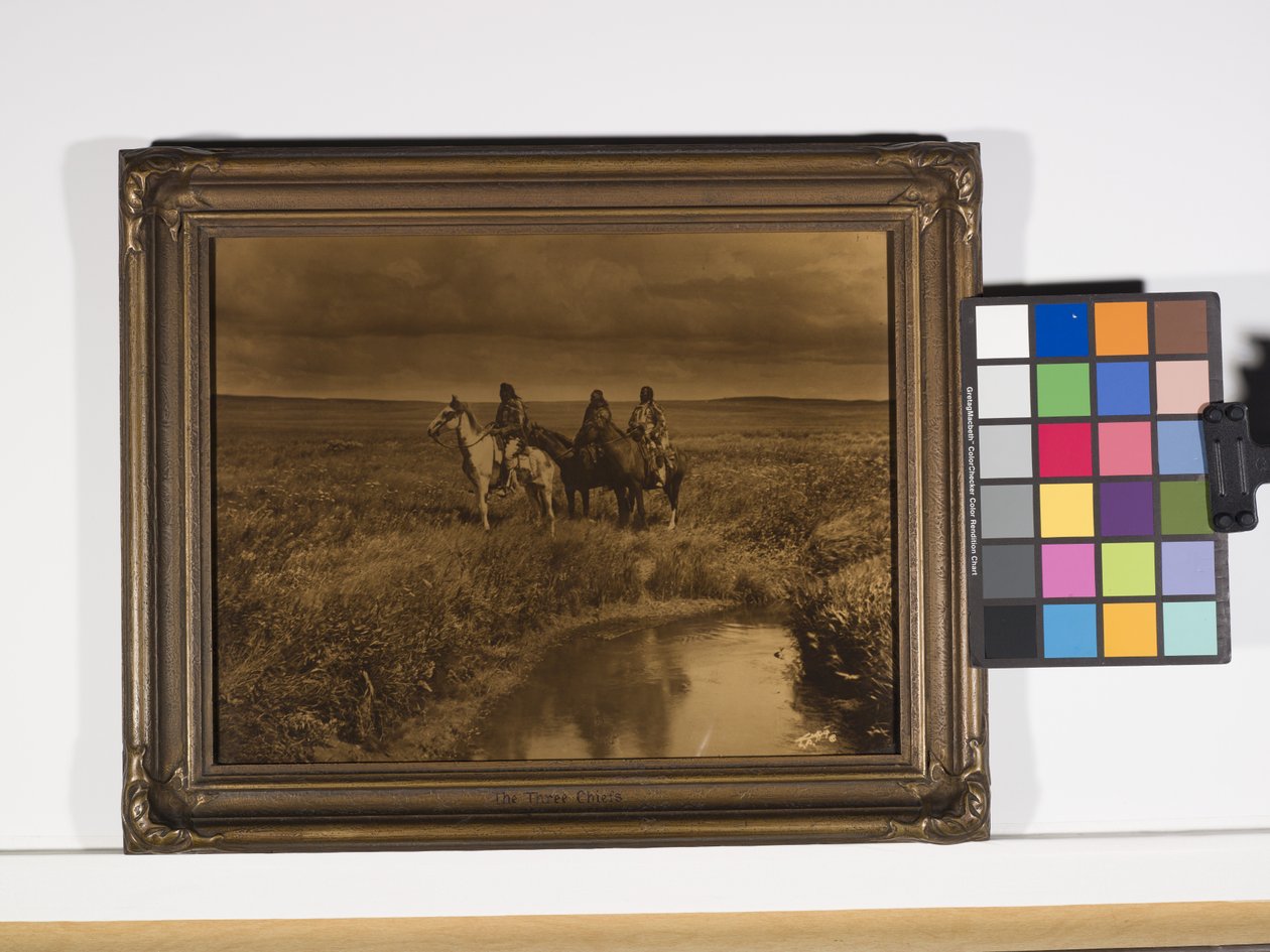 Trzech Wodzów, Piegan autorstwa Edward Sheriff Curtis