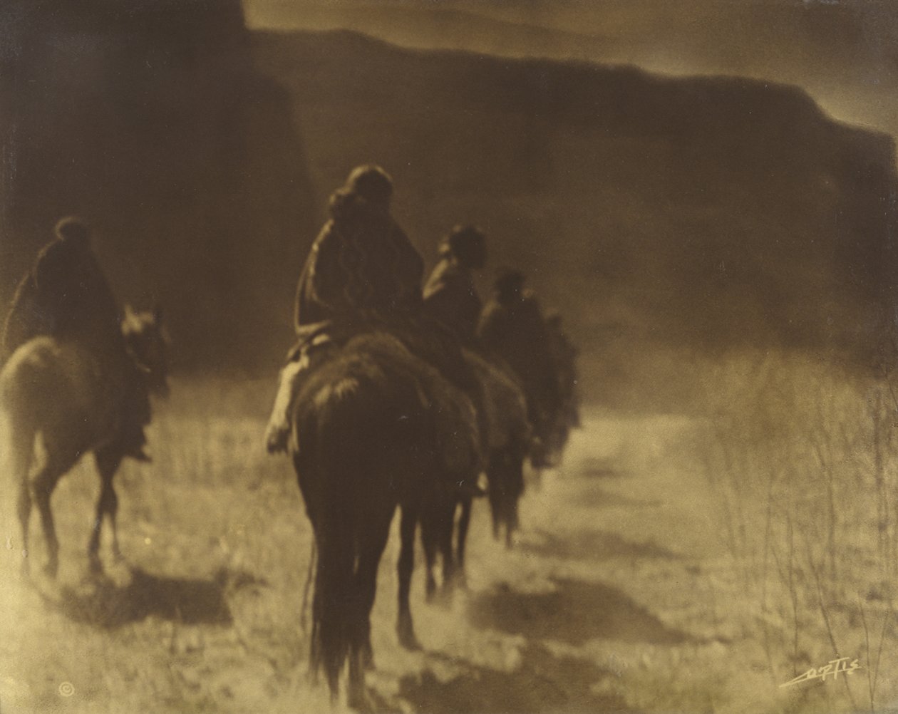 Znikająca rasa Płyta Navaho 1, tom 1 z serii The North American Indian, ok. 1904 (oroton) autorstwa Edward Sheriff Curtis