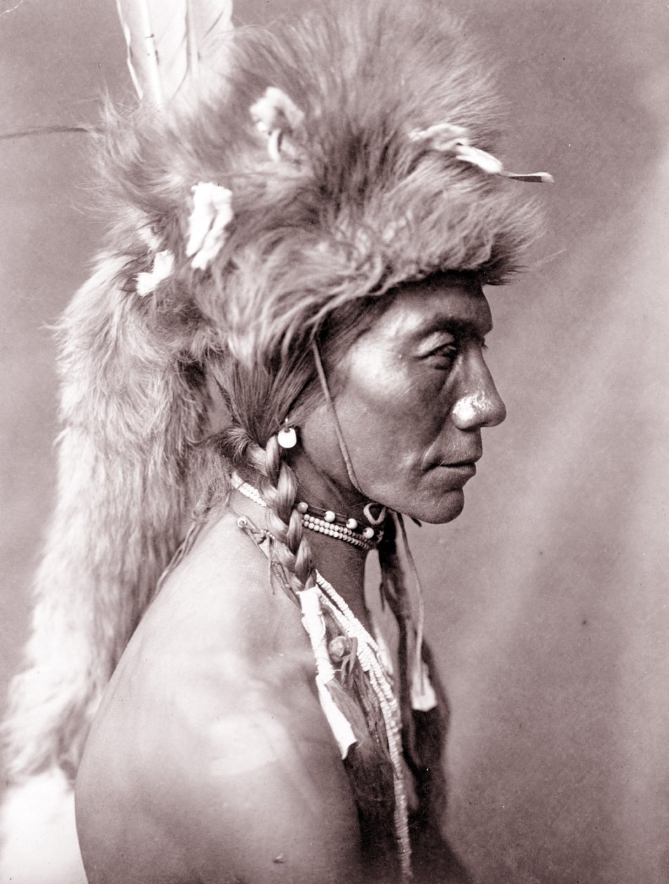 Żółta Nerka, Piegan autorstwa Edward Sheriff Curtis