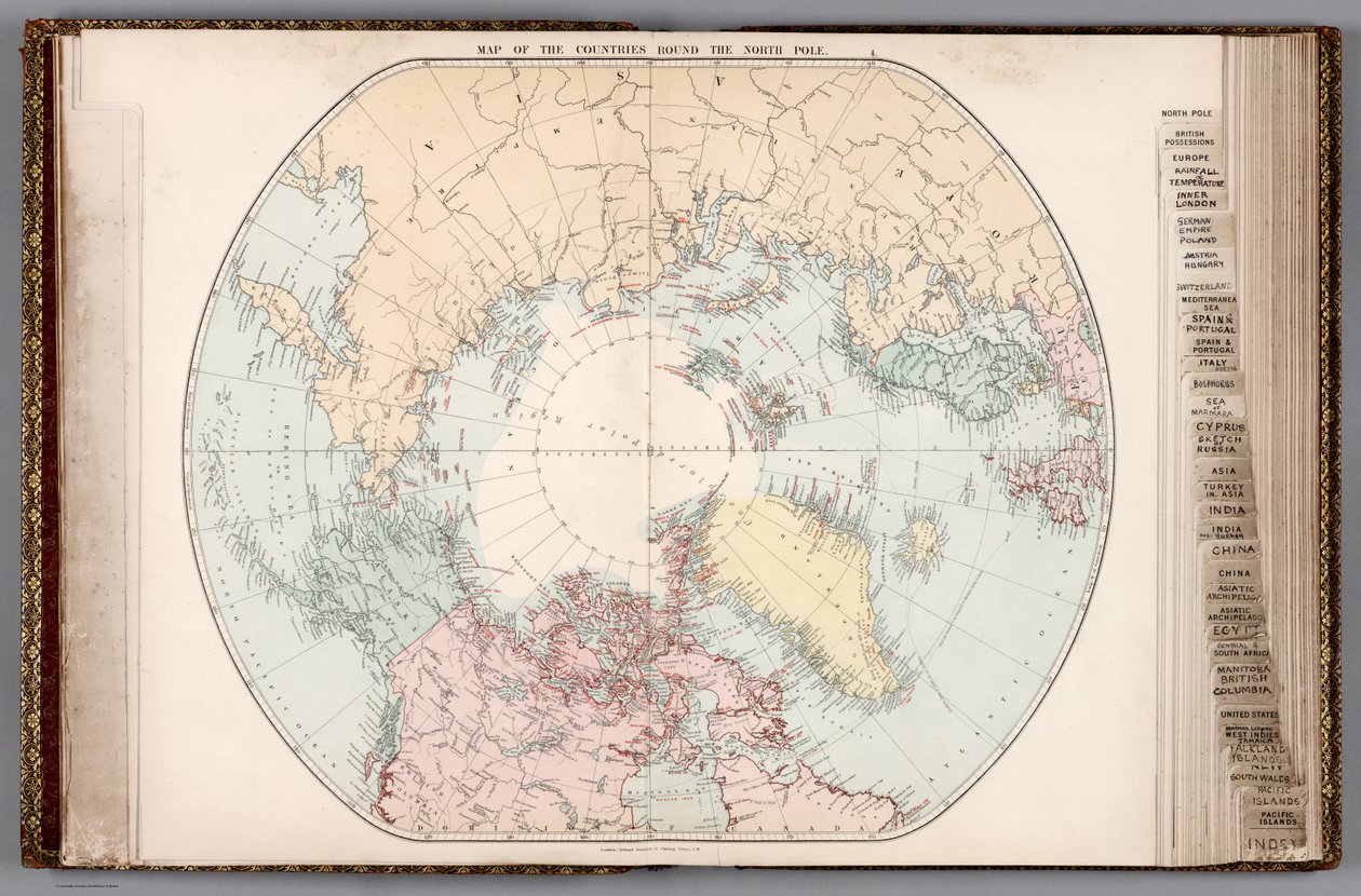 Londyński atlas geografii uniwersalnej, 1887 (14053008) autorstwa Edward Stanford
