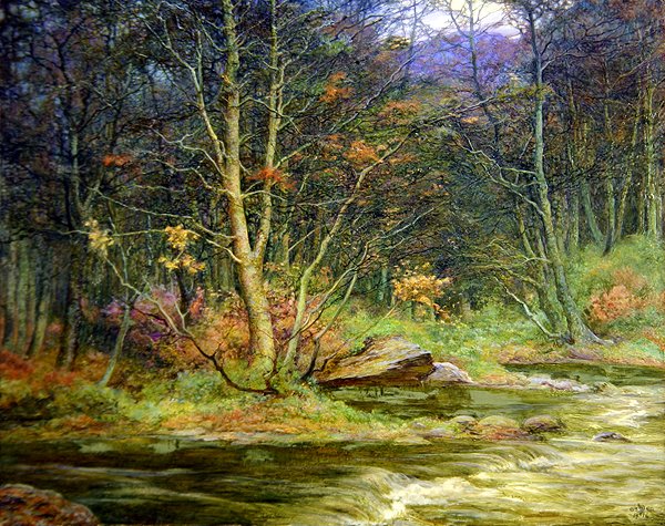 Leśny strumyk (olej na płótnie) autorstwa Edward Steel Harper