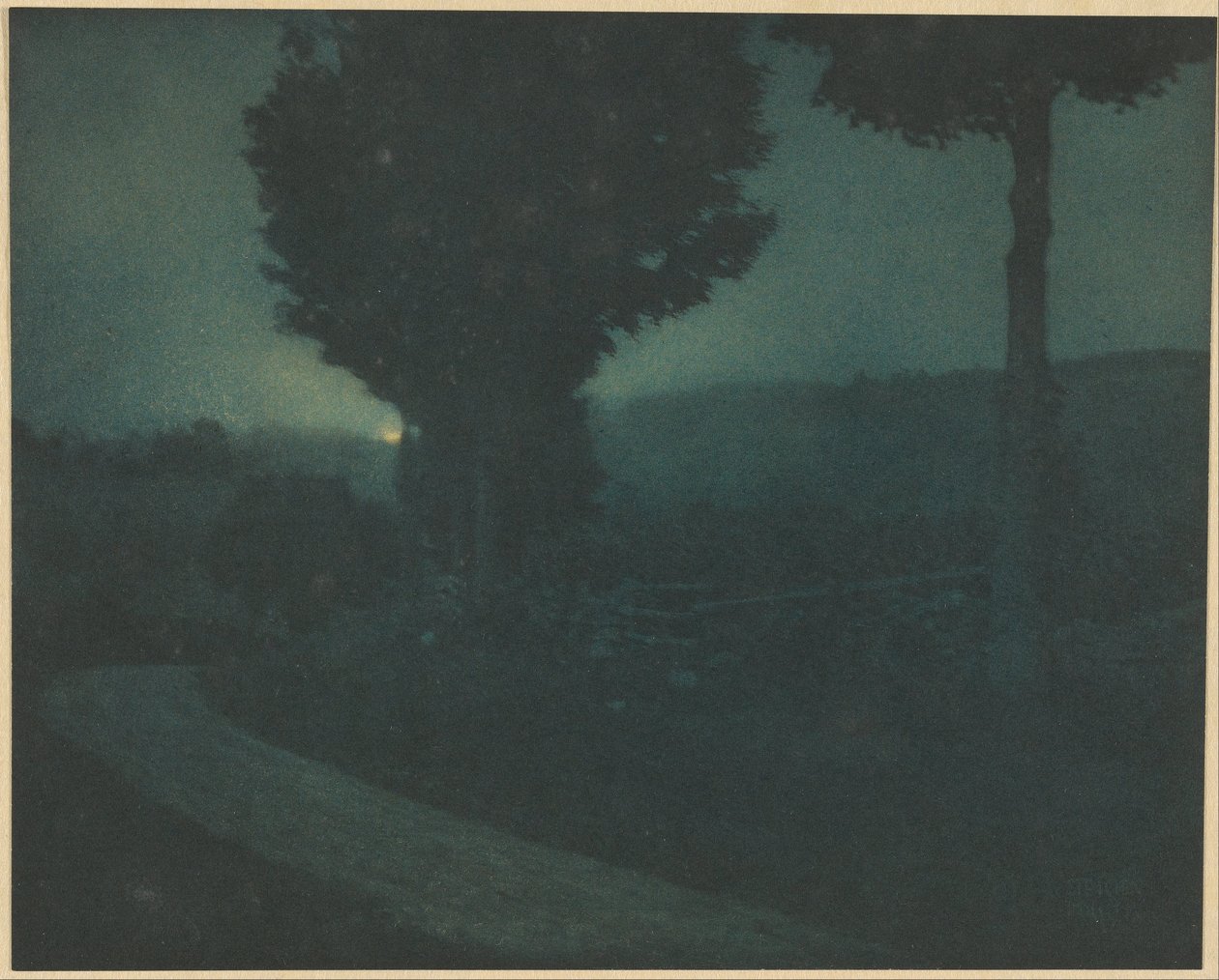 Droga do Doliny - Wschód Księżyca autorstwa Edward Steichen