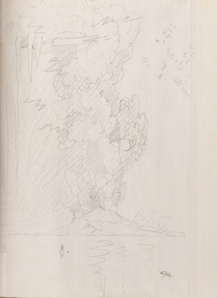 Erupcja Wezuwiusza, 1794 autorstwa Edward Swinburne