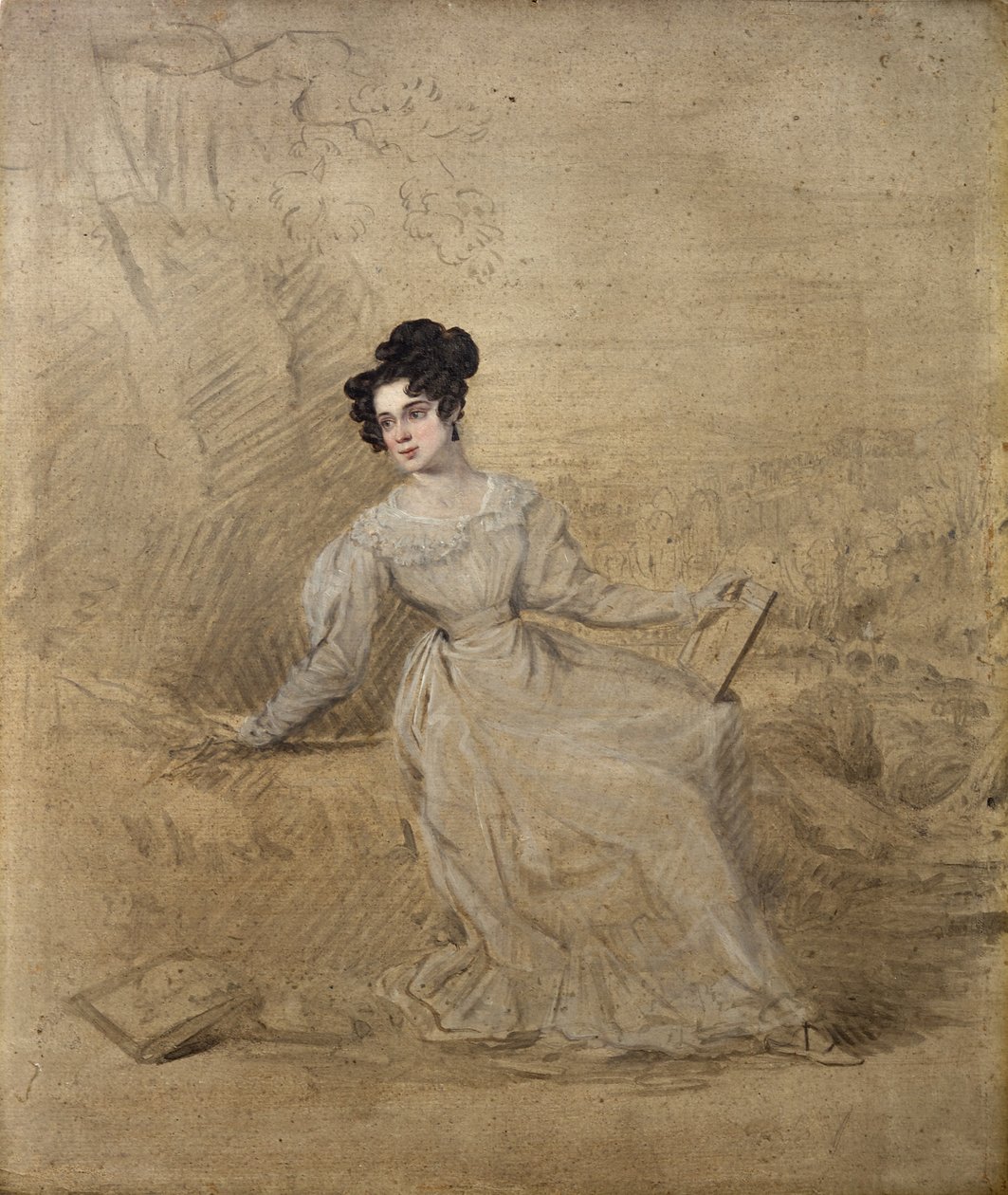 Portret Jane Moresley autorstwa Edward Villiers Rippingille