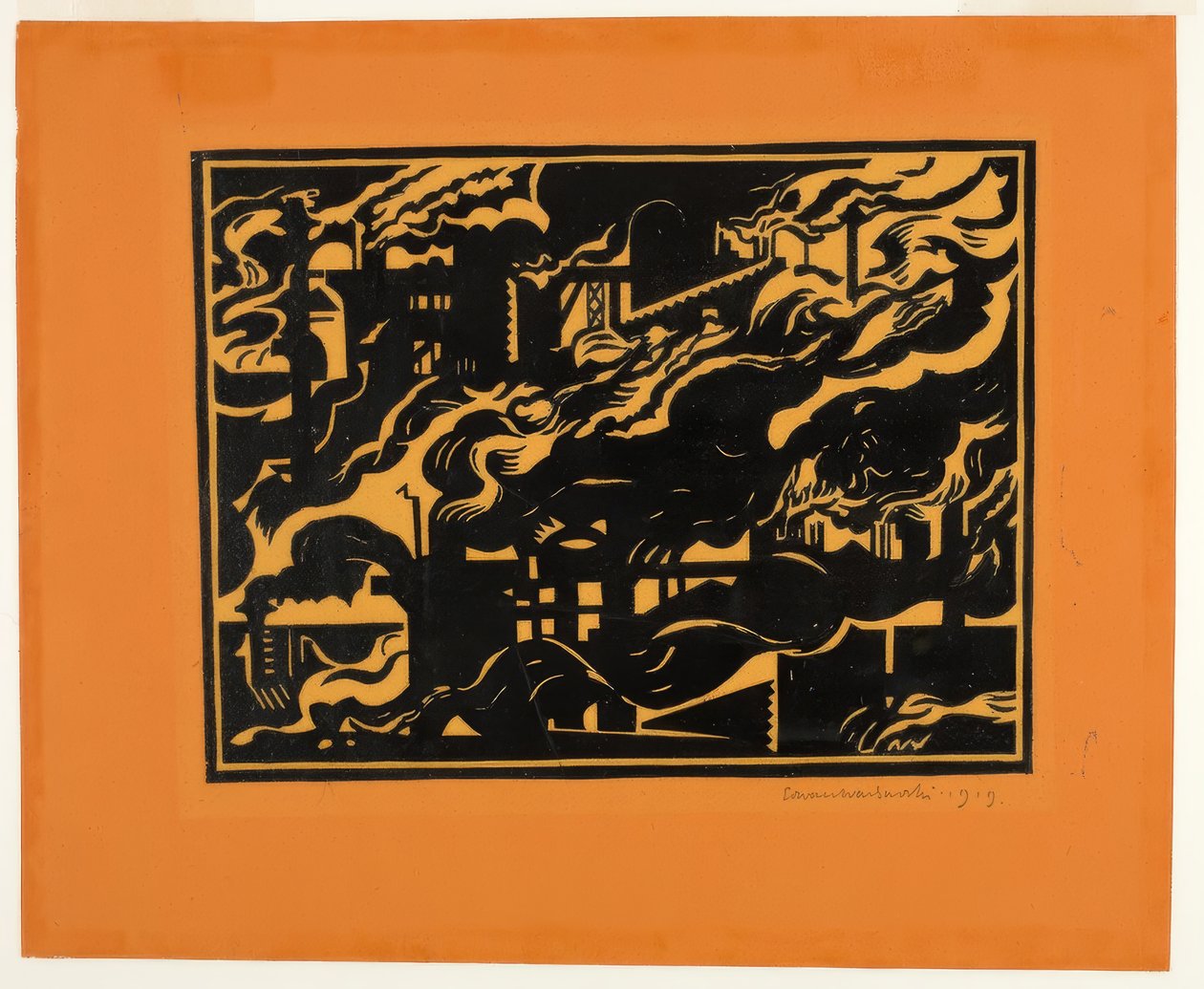 Wielkie piece II autorstwa Edward Wadsworth