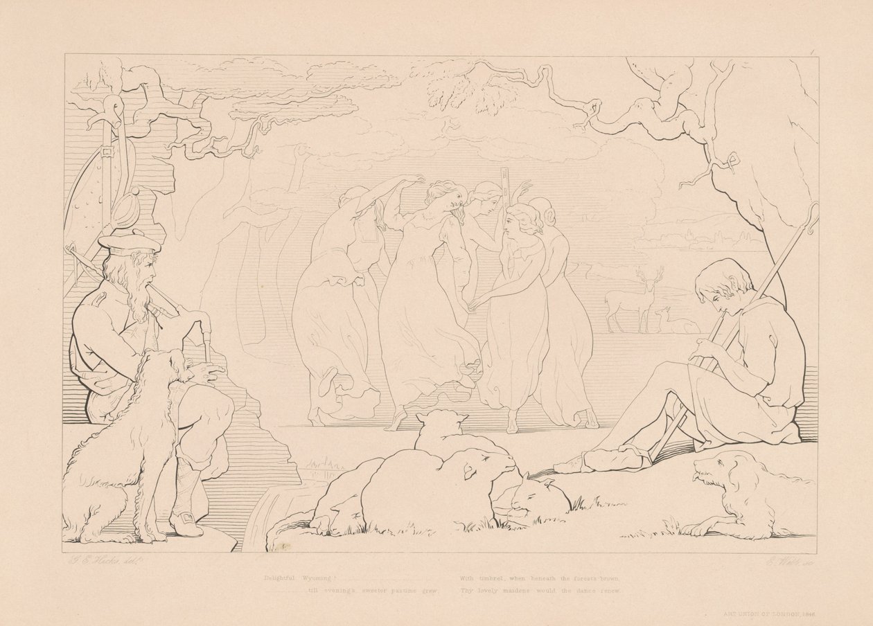 Wspaniałe Wyoming! autorstwa Edward Webb, after George Elgar Hicks