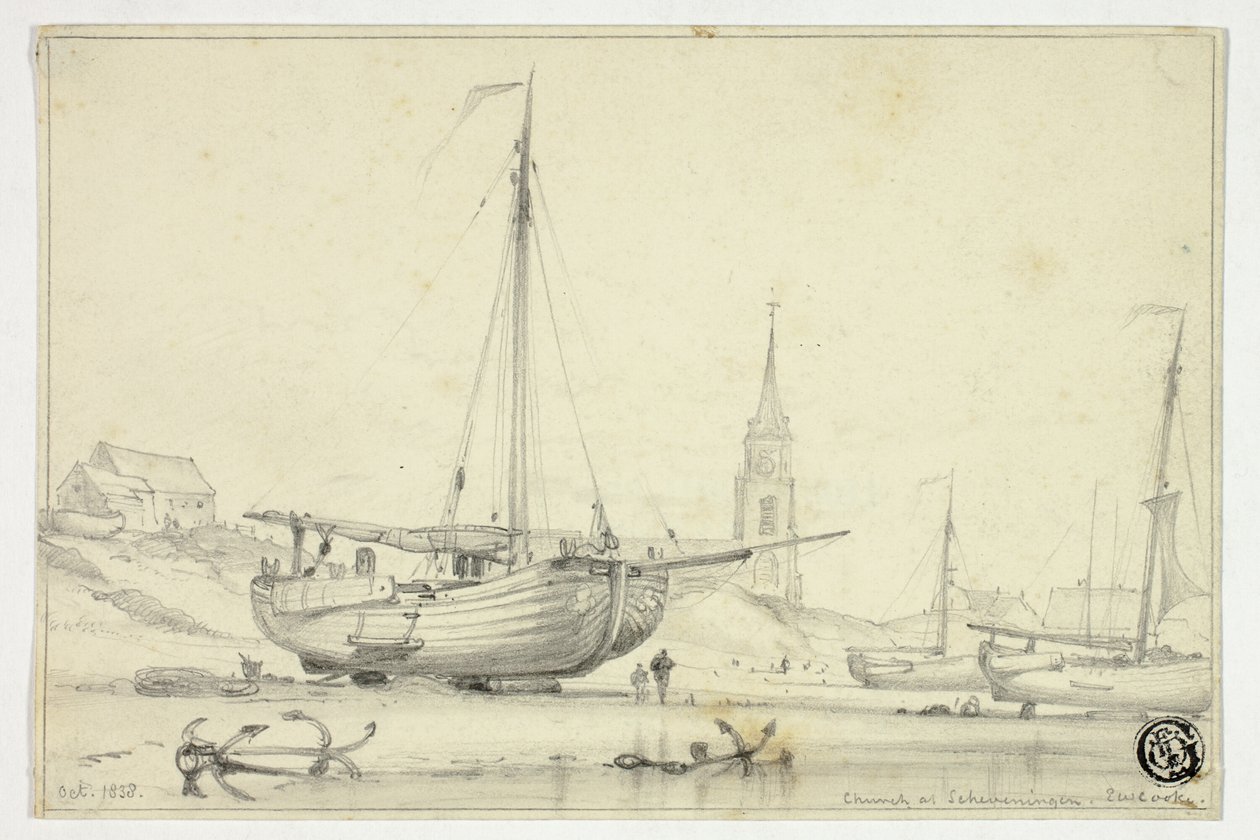 Kościół w Scheveningen autorstwa Edward William Cooke
