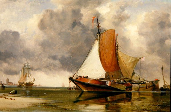 Holenderska Barka autorstwa Edward William Cooke