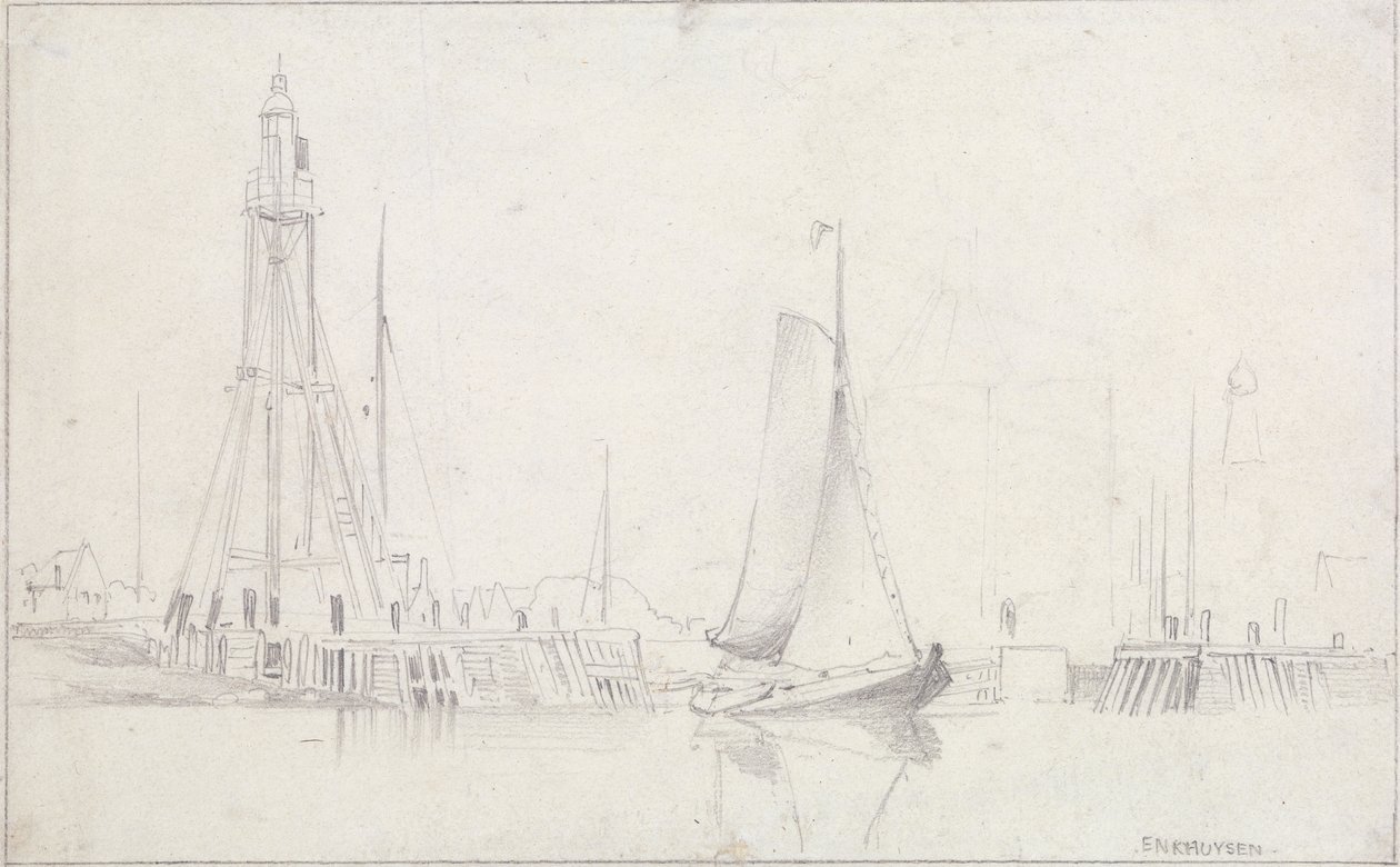 Enkhuysen autorstwa Edward William Cooke