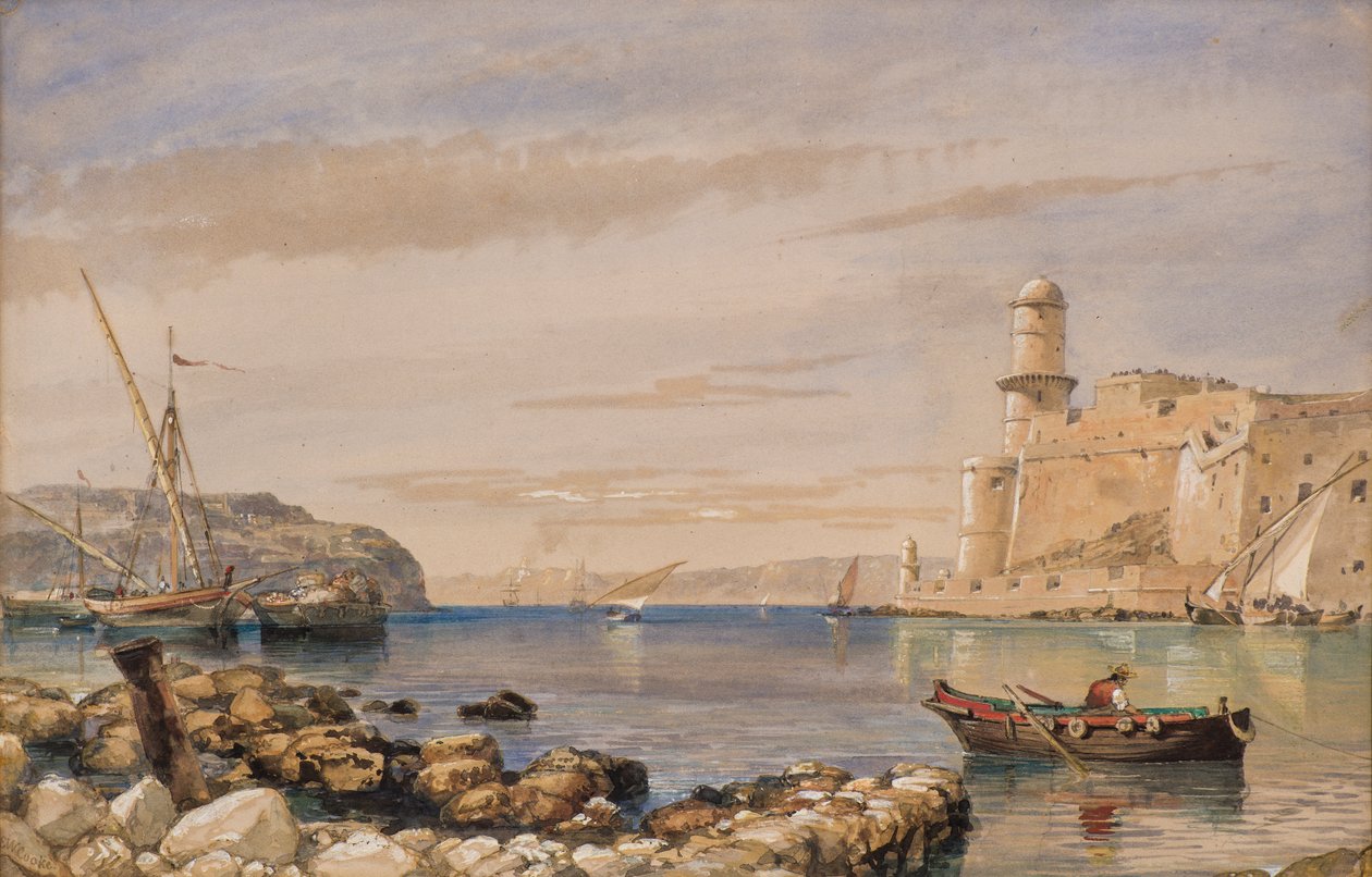 Twierdza i port autorstwa Edward William Cooke