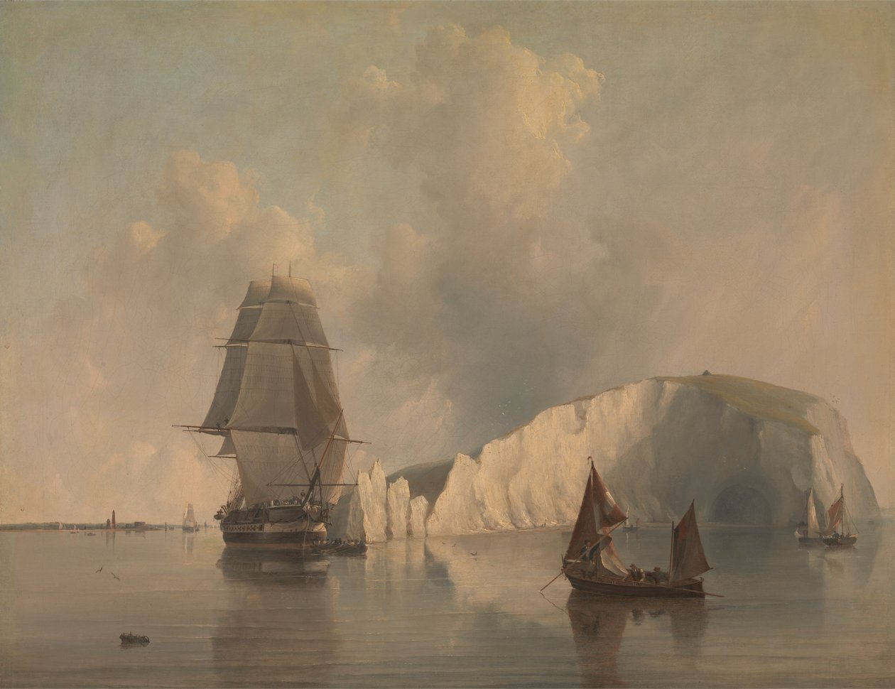 Off the Needles, wyspa Wight autorstwa Edward William Cooke