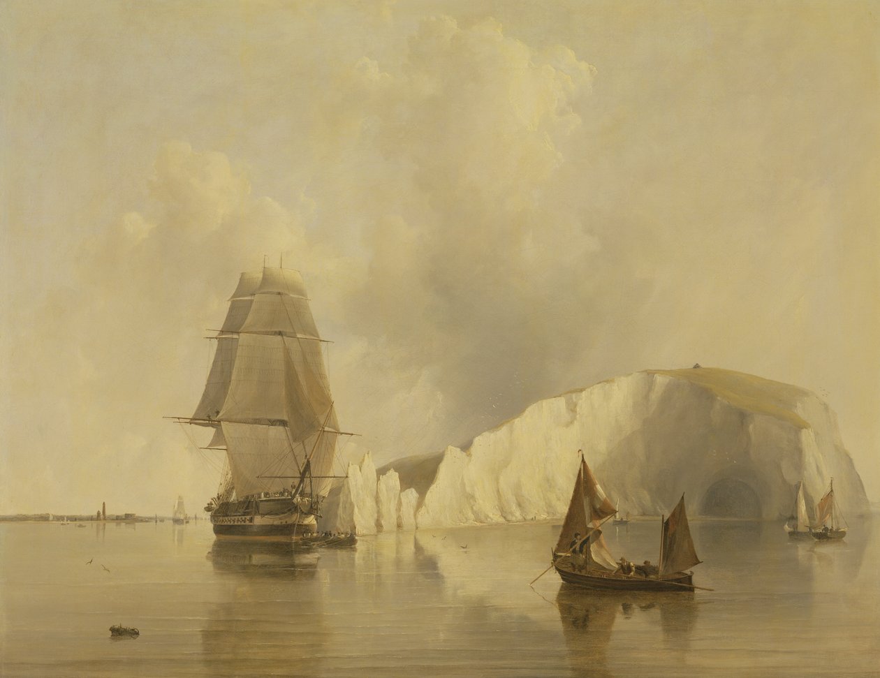 Off the Needles, Wyspa Wight autorstwa Edward William Cooke