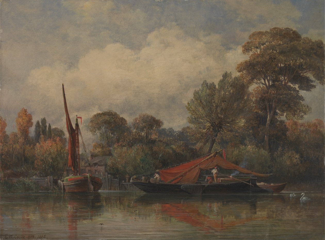 Naprzeciwko mojego domu w Barnes autorstwa Edward William Cooke