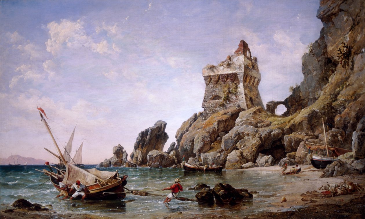 Salerno, Włochy, 1849. autorstwa Edward William Cooke