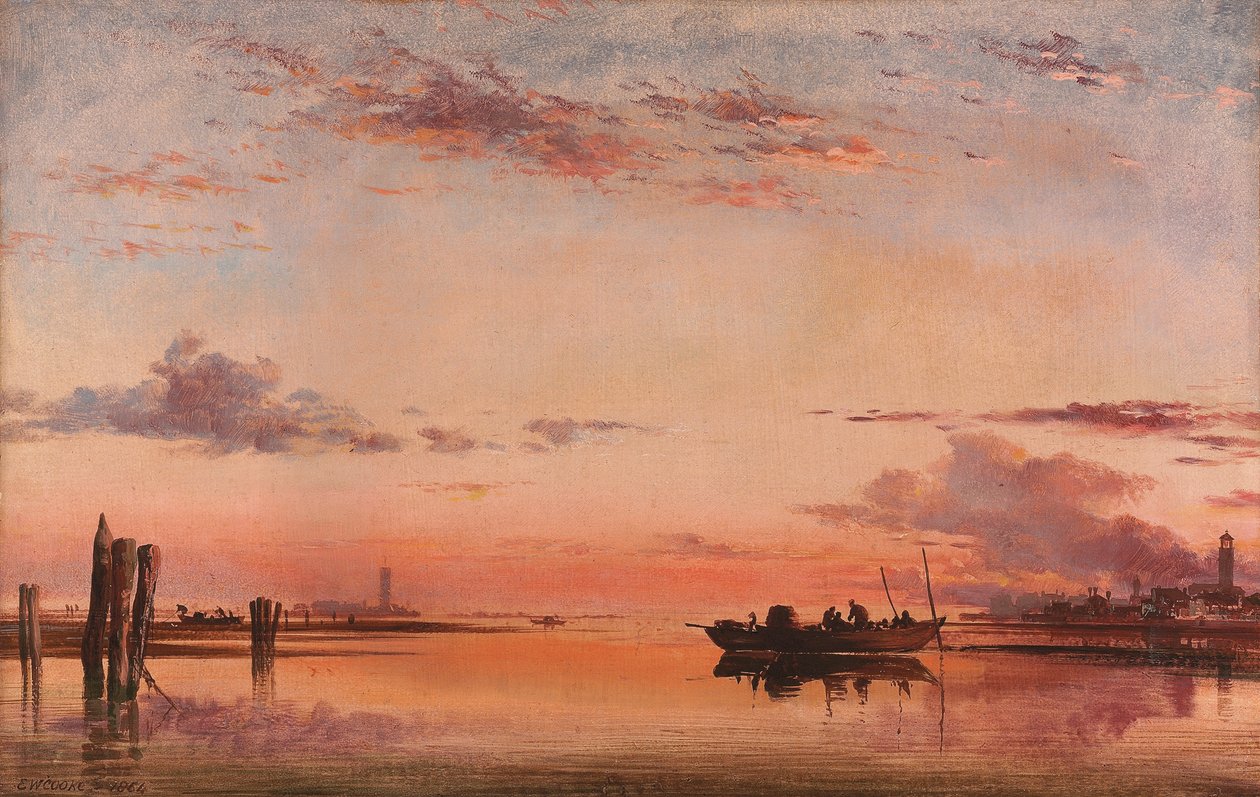 Santa Maria della Salute, Wenecja: Wieczór, autorstwa Edward William Cooke