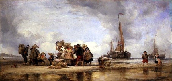 Plaża Scheveningen autorstwa Edward William Cooke