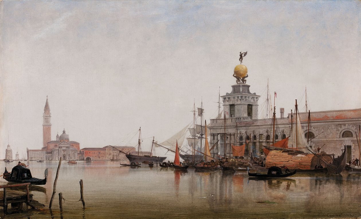 Dogana di Mare z San Giorgio Maggiore Beyond, 1863 autorstwa Edward William Cooke