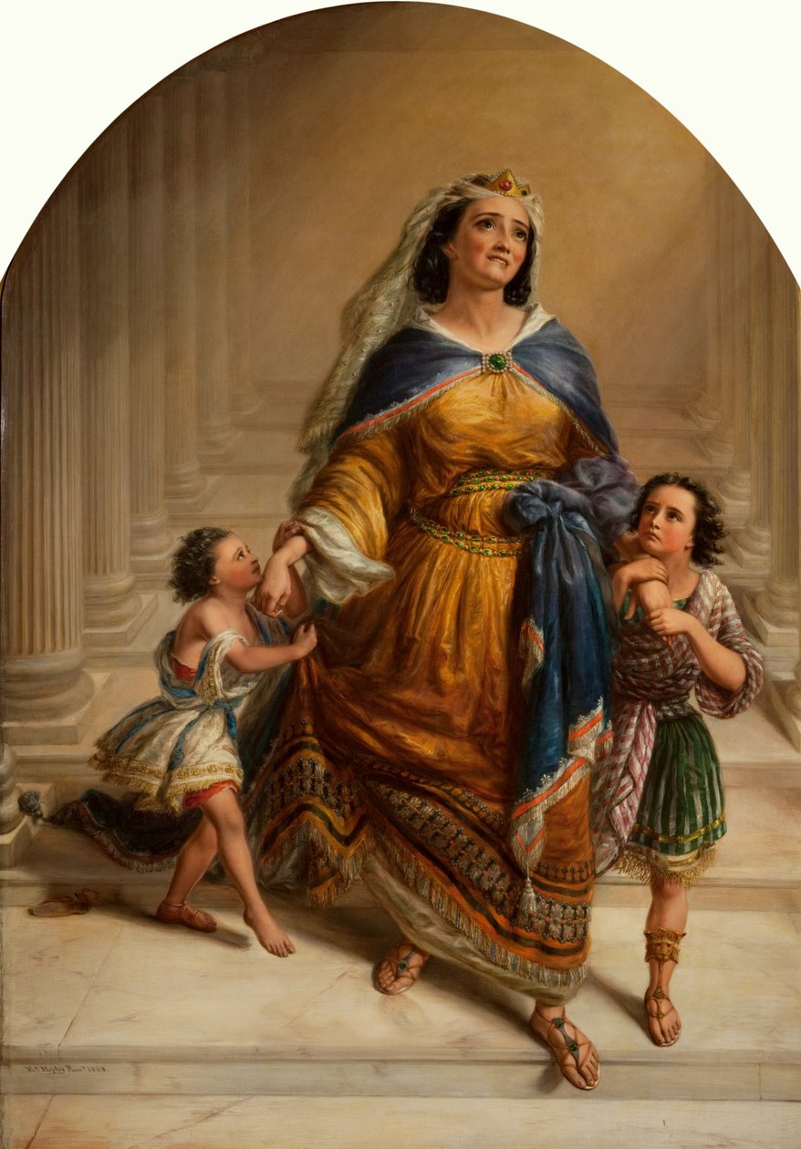 Mariamne, żona króla Heroda, i jej dzieci idące na egzekucję autorstwa Edward William John Hopley