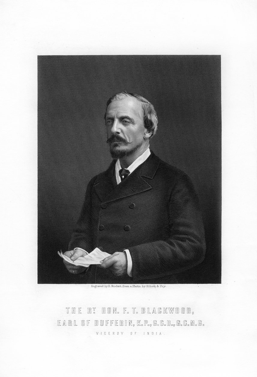 Frederick Temple Blackwood, hrabia Dufferin, brytyjski urzędnik państwowy, 1893 r. autorstwa Edward William Stodart