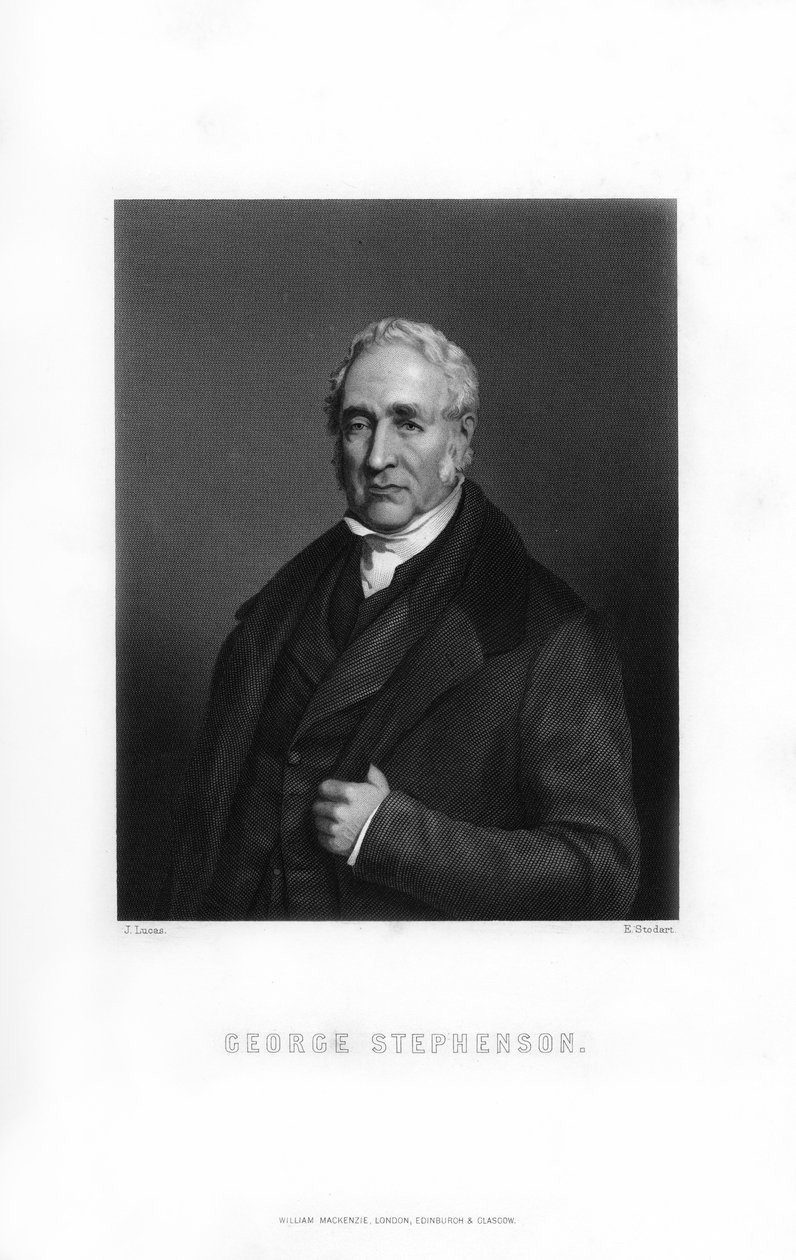 George Stephenson, angielski inżynier mechanik, 1899. autorstwa Edward William Stodart
