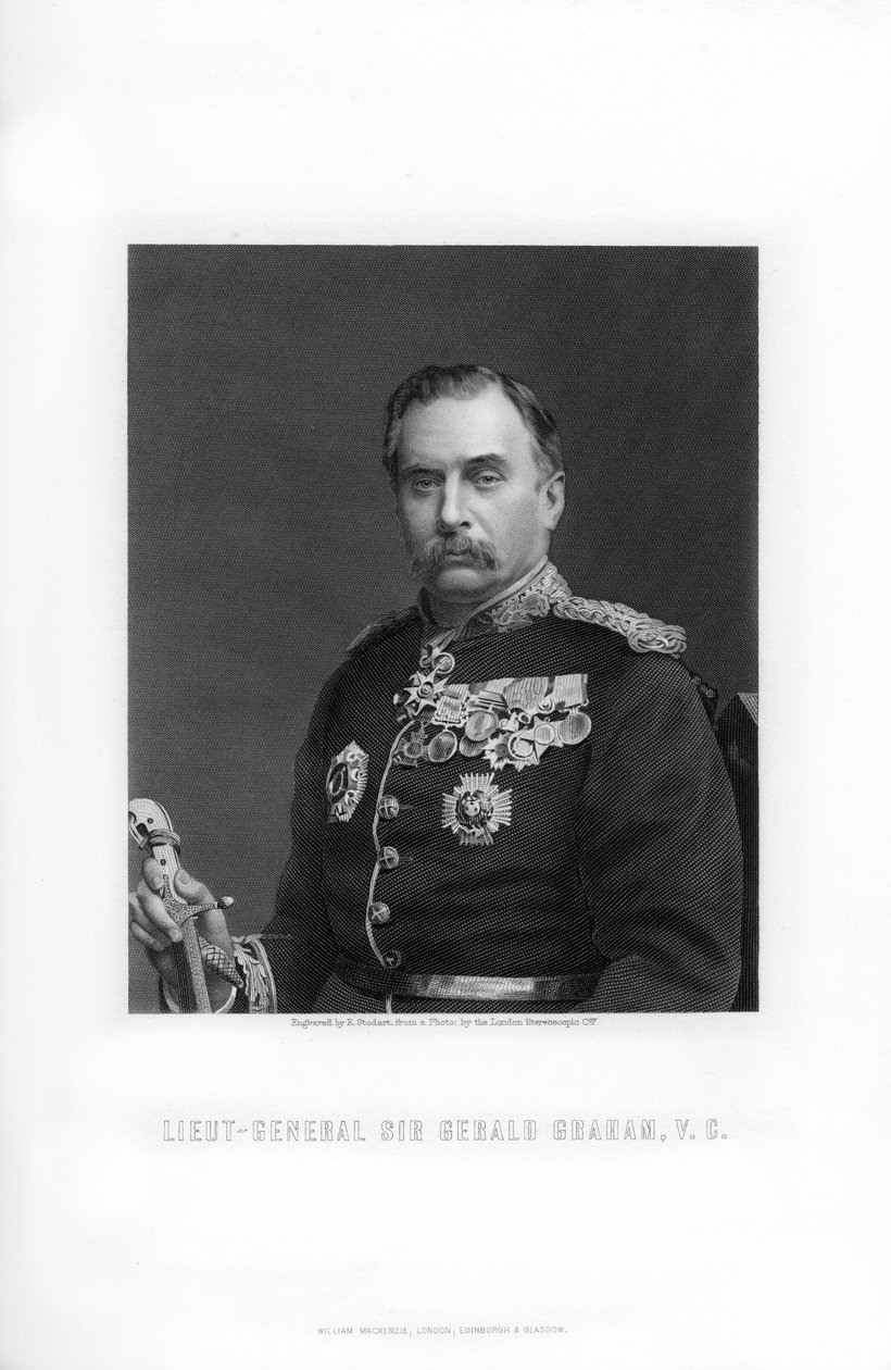 Sir Gerald Graham, brytyjski generał porucznik, 1893. autorstwa Edward William Stodart