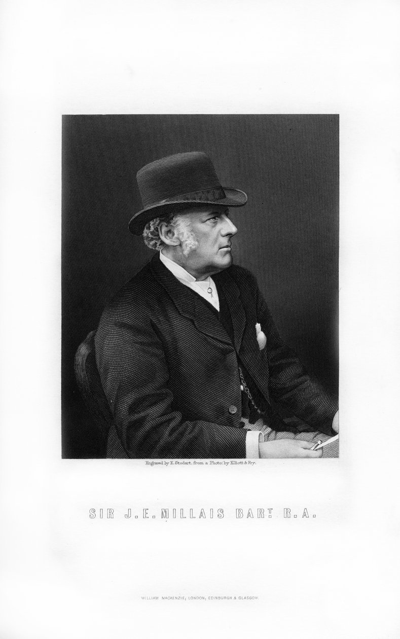 Sir John Everett Millais, malarz prerafaelicki, 1899. autorstwa Edward William Stodart