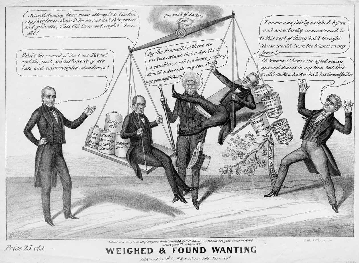 Zważone i uznane za brakujące, opublikowane przez HR Robinson, Nowy Jork, 1844 autorstwa Edward Williams Clay