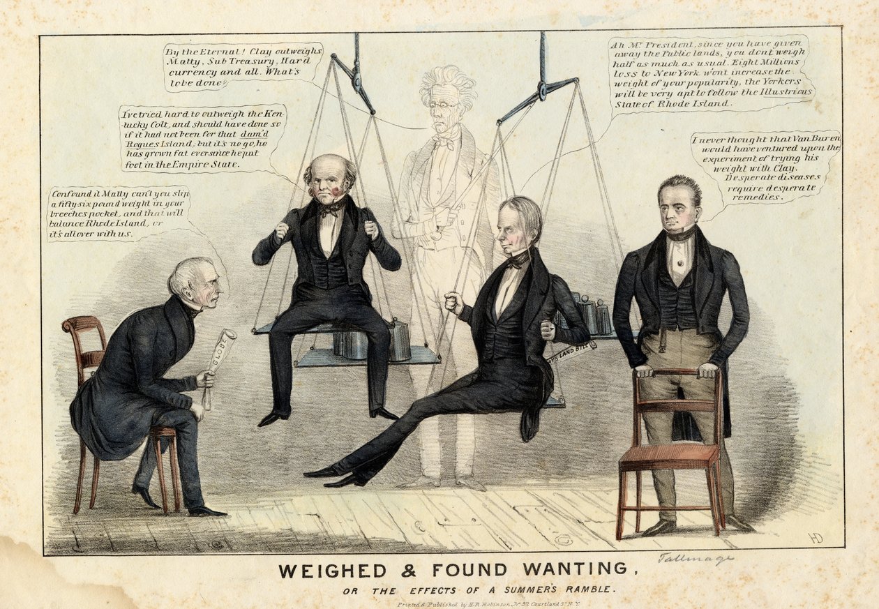 Zważone i uznane za brakujące, opublikowane przez HR Robinson, Nowy Jork, 1844 autorstwa Edward Williams Clay