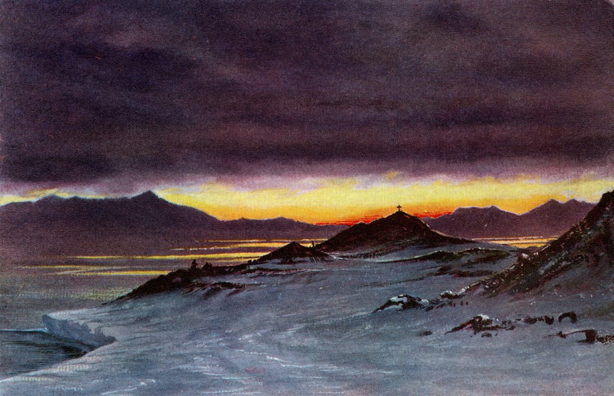 Hut Point, północ, 27 marca 1911, 1913 autorstwa Charles Edward Wilson