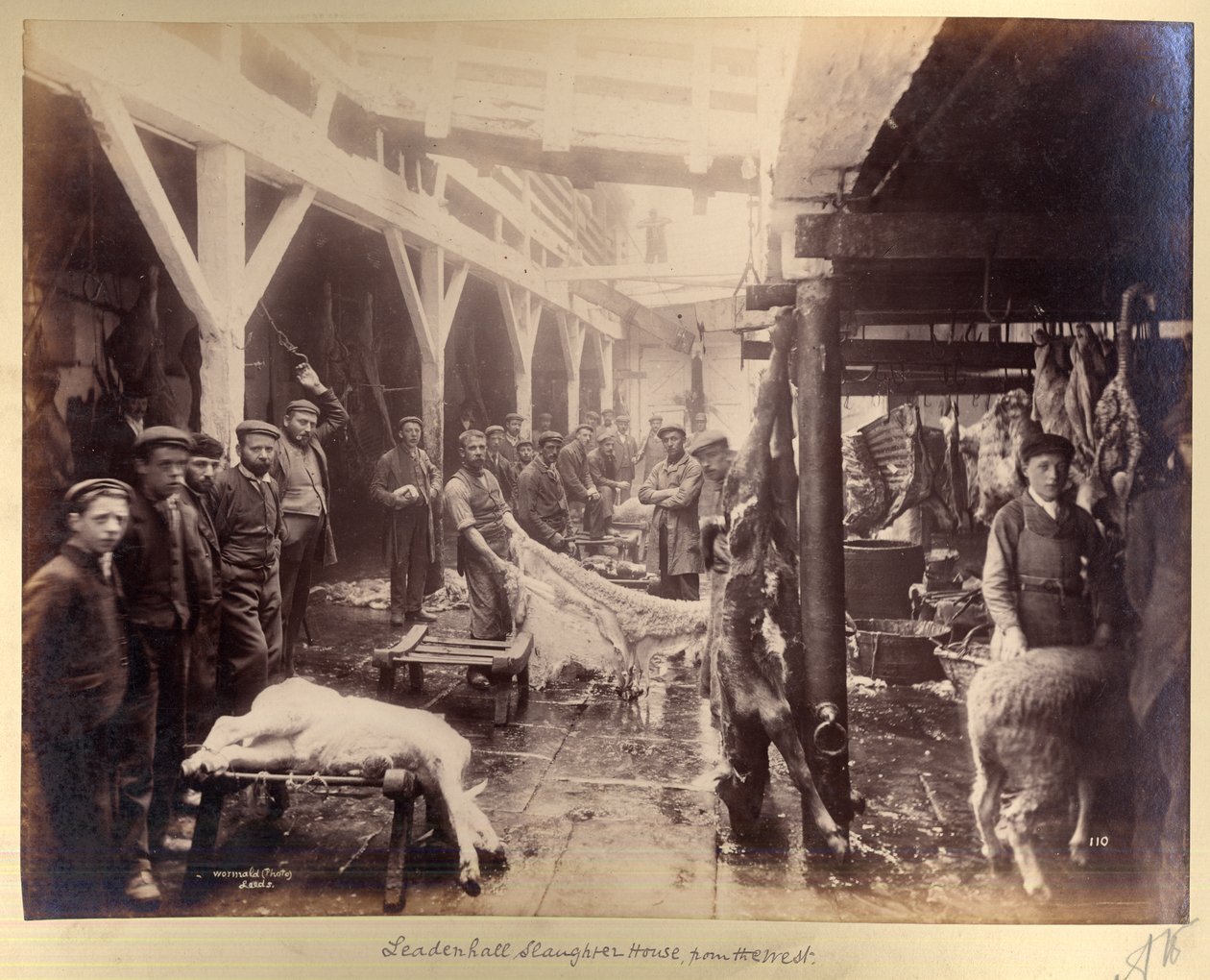 Rzeźnia Leadenhall, z Zachodu autorstwa Edward Wormald