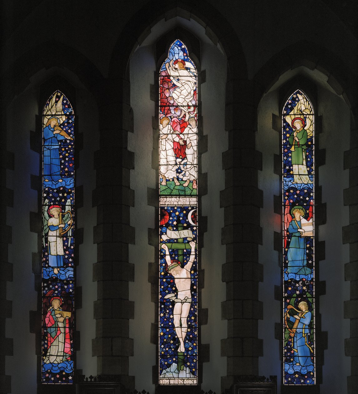 Okno wschodnie, 1881 (witraż) autorstwa Edward and Morris Burne Jones