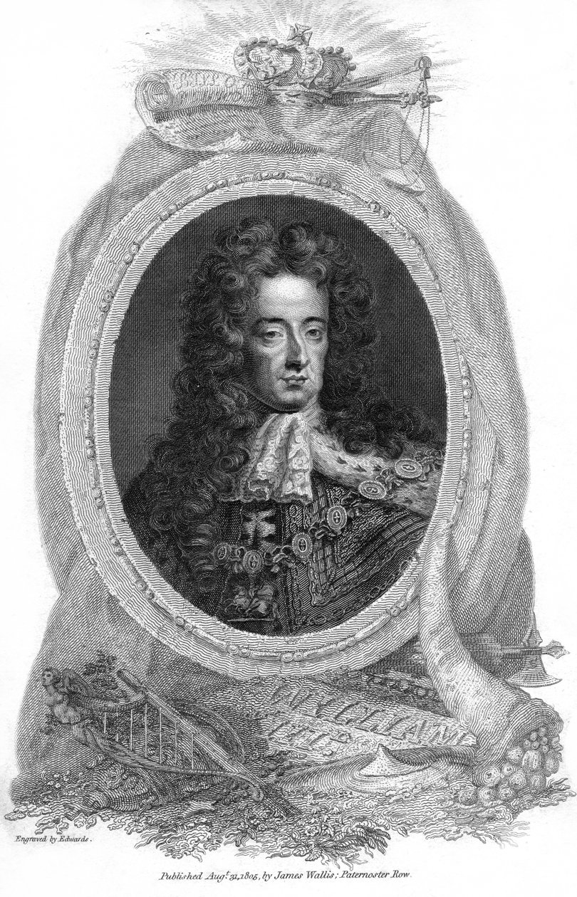 Wilhelm III, król Anglii, Szkocji i Irlandii, 1805. autorstwa Edwards