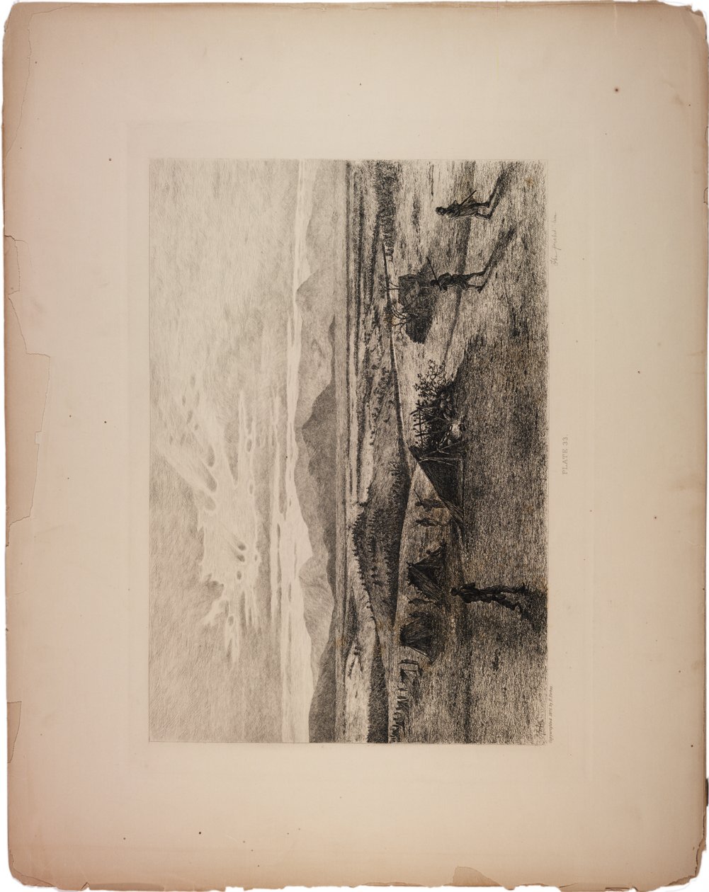 Zewnętrzna linia pikiety, zima, 1876 r. autorstwa Edwin Austin Forbes