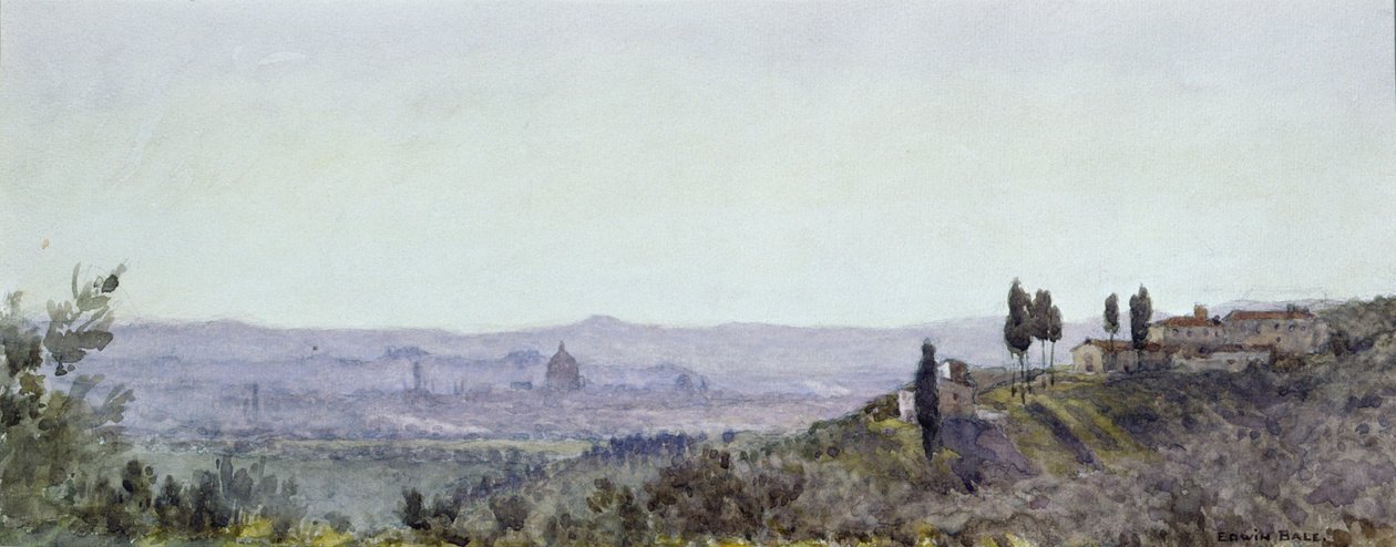 Florencja z Settignano autorstwa Edwin Bale