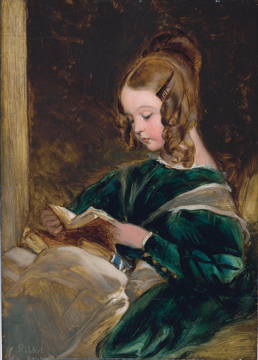 Studium Rachel Russell (1826-1898), córki Georginy, drugiej żony Jana, szóstego księcia Bedford autorstwa Edwin Landseer