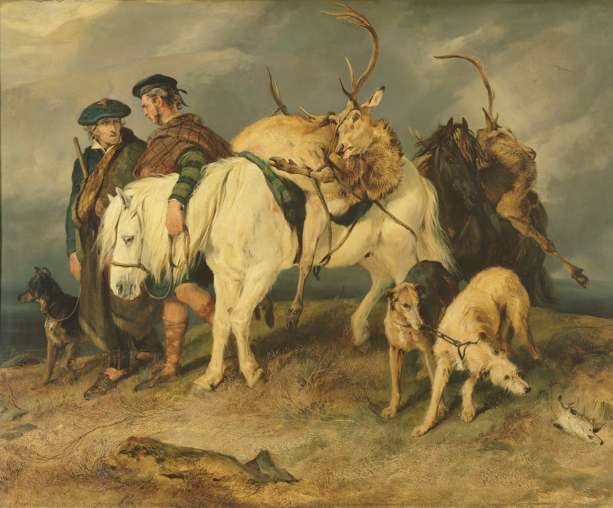 Powrót jeleni, 1827 autorstwa Edwin Landseer