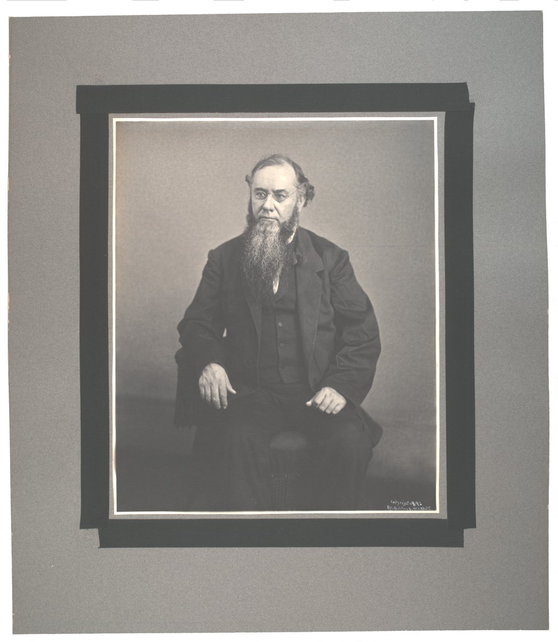 Imperialna platynowa fotografia Edwina M. Stantona, 1865, wydrukowana przez M.P. Ryż, ok. 1892 (zdjęcie w sepii) autorstwa Edwin McMasters Stanton