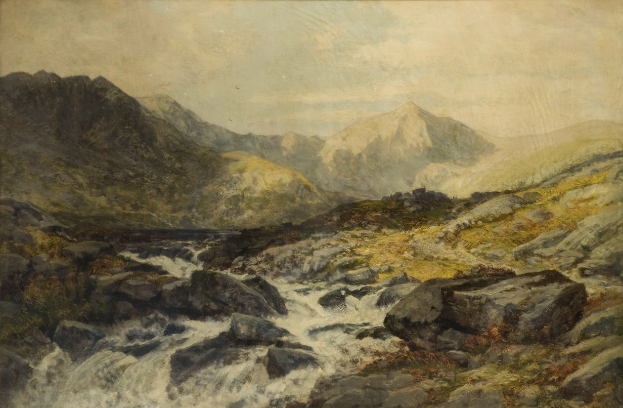 Strumień Glaslyn olej na płótnie autorstwa Edwin Pettitt