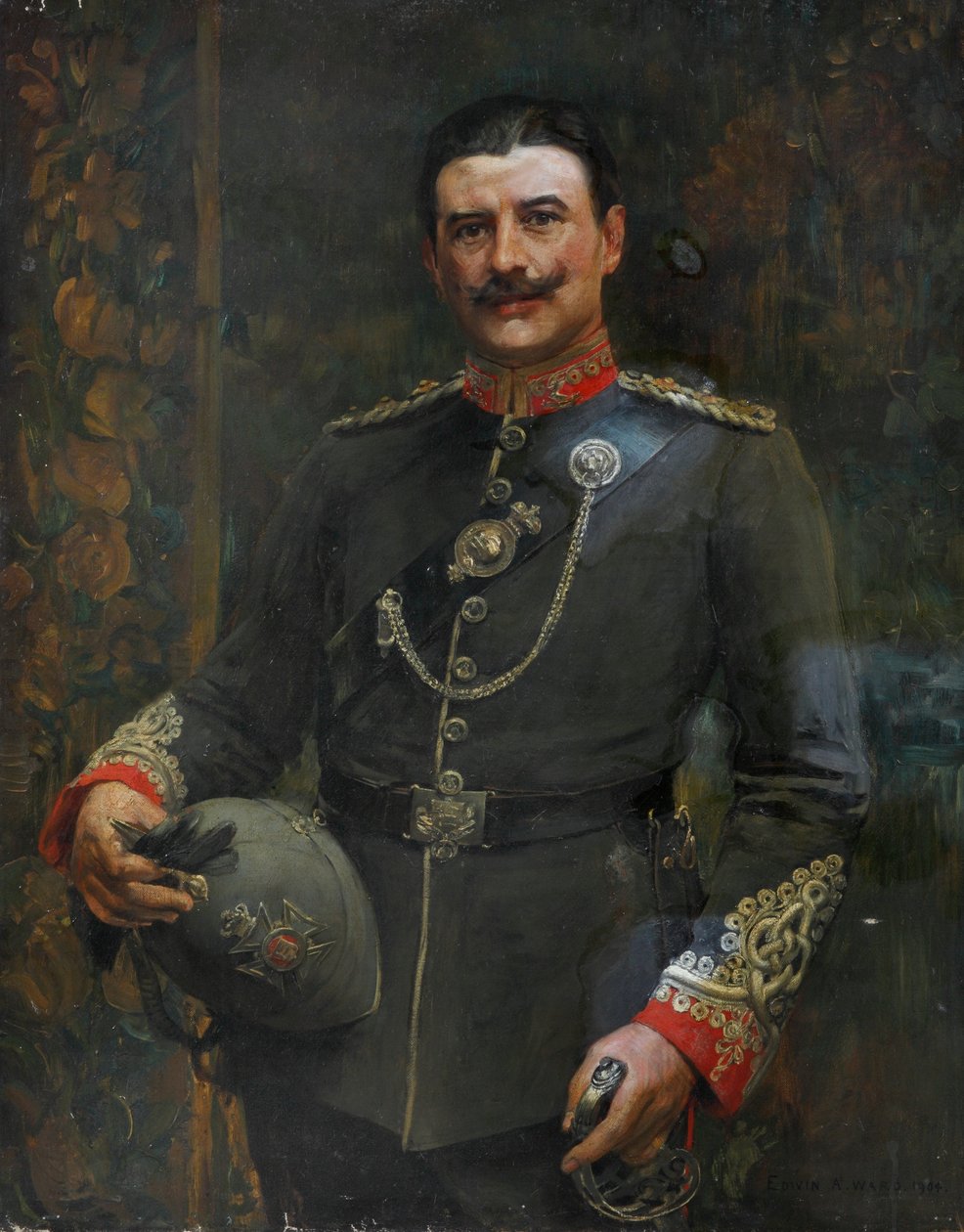 Oficer batalionu ochotniczego pułku Middlesex, 1904 ok autorstwa Edwin Arthur Ward