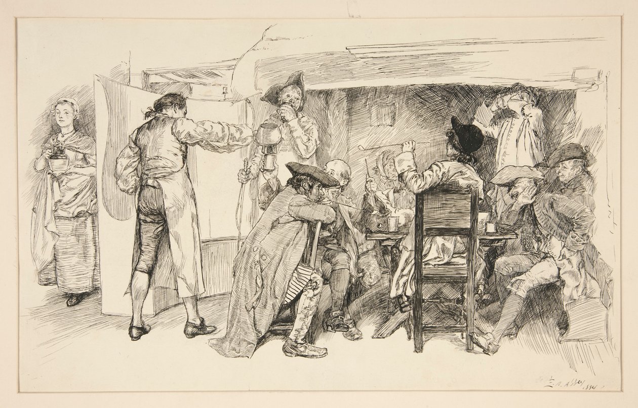 Pokój typu Ale House - autorstwa Edwin Austin Abbey