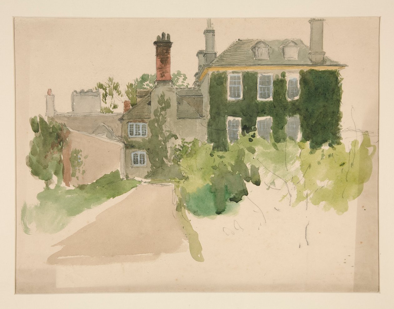 Studium architektoniczne autorstwa Edwin Austin Abbey