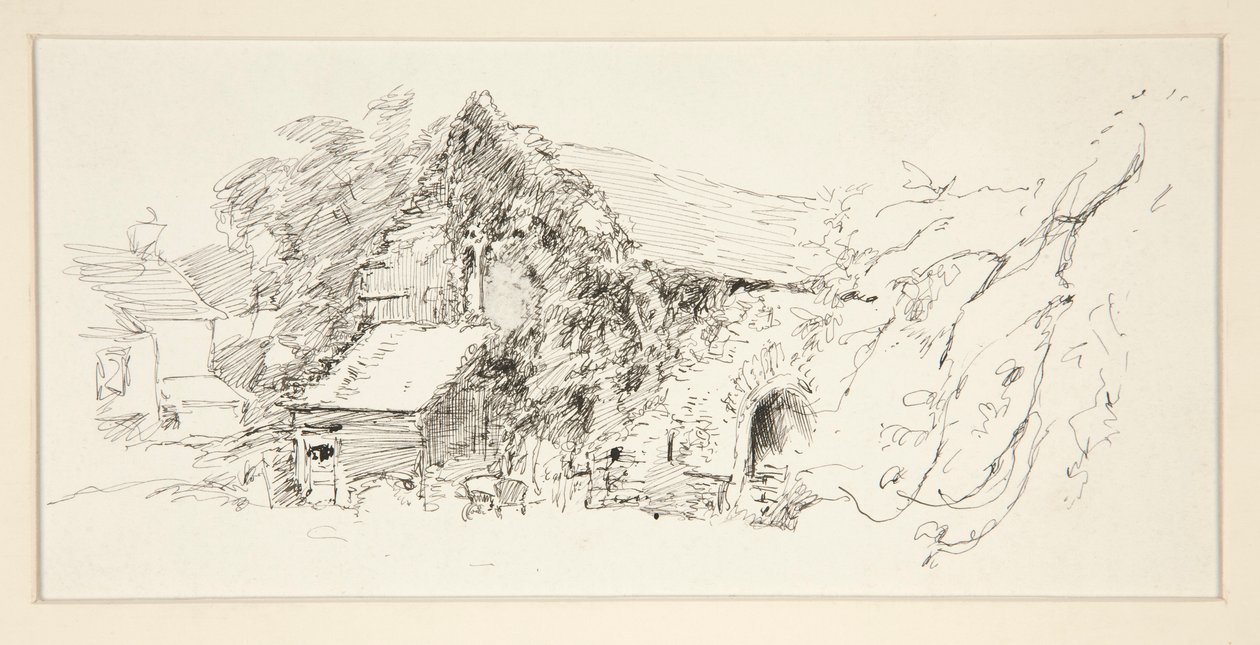 Studium architektoniczne autorstwa Edwin Austin Abbey